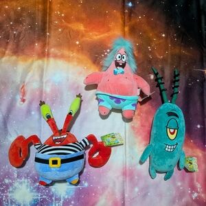 SpongeBob SquarePants Plush Set Of 3